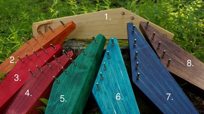 Kanteleiden värivaihtoehdot